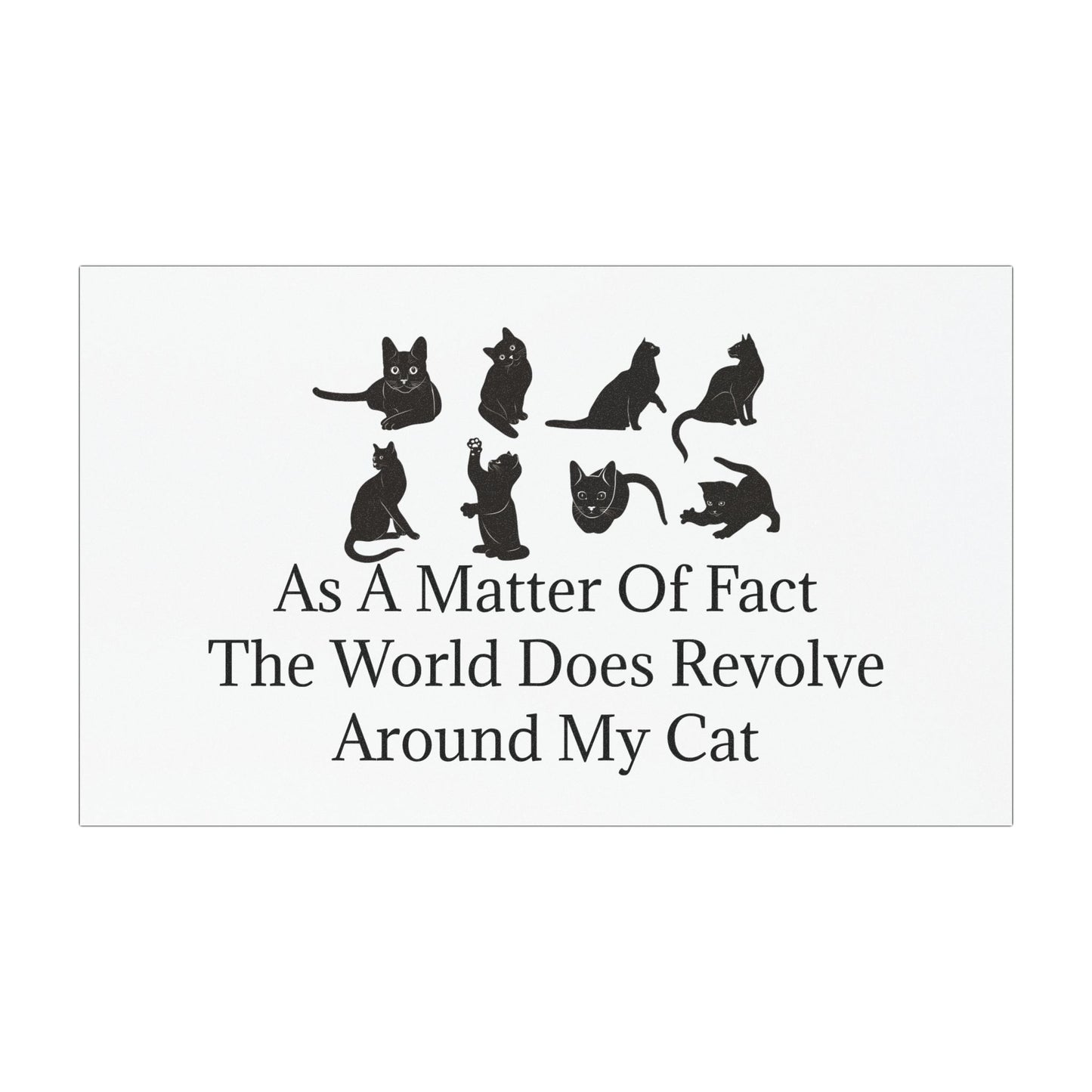Matter Of Fact Cat Indoor/Outdoor Magnet