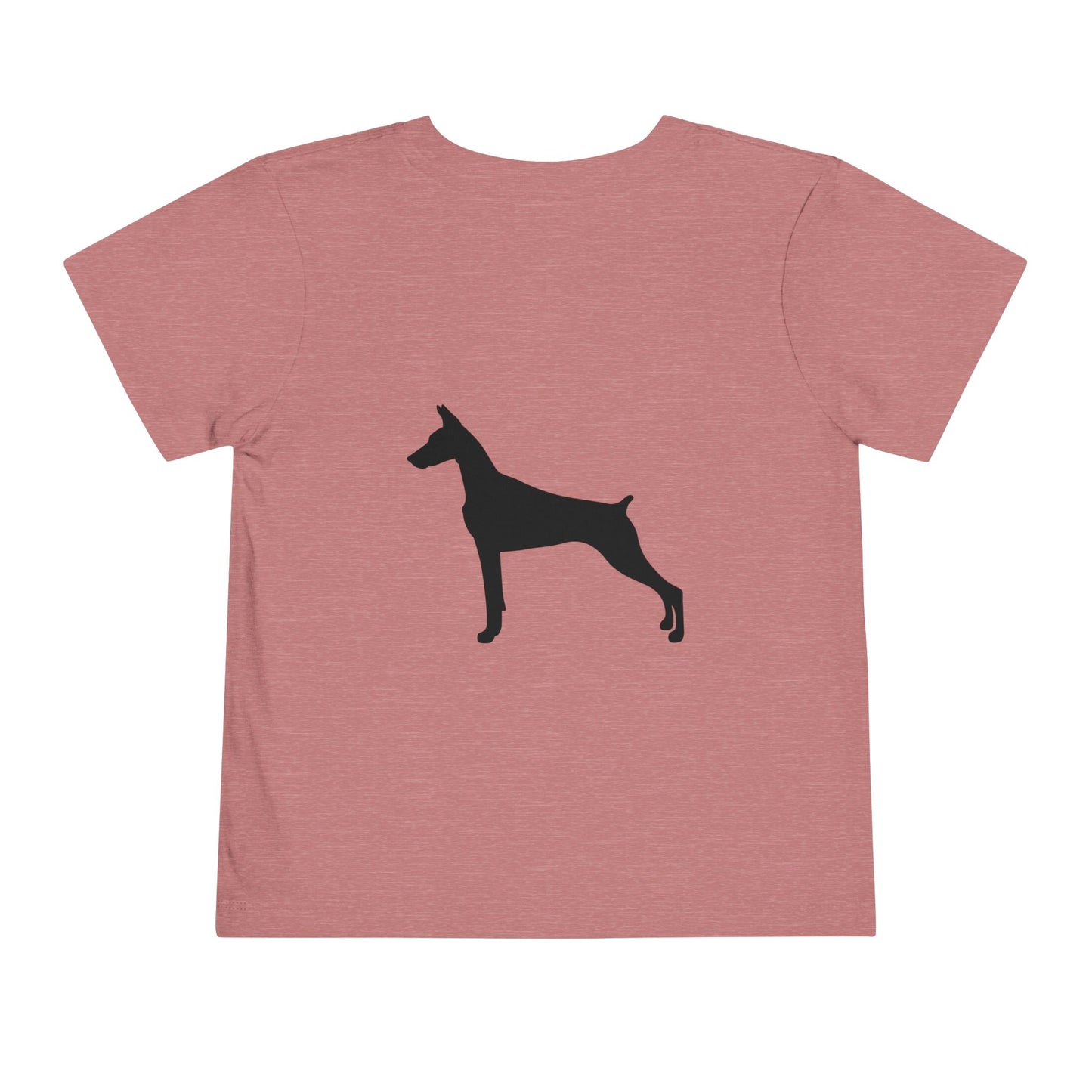 Doberman Silhouette Toddler Unisex Short Sleeve Crewneck Tee