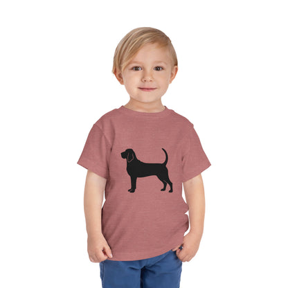 Bloodhound Silhouette Toddler Unisex Short Sleeve Crewneck Tee