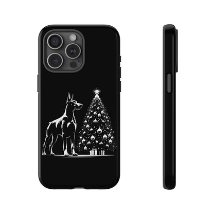Doberman Christmas Tree iPhone Case
