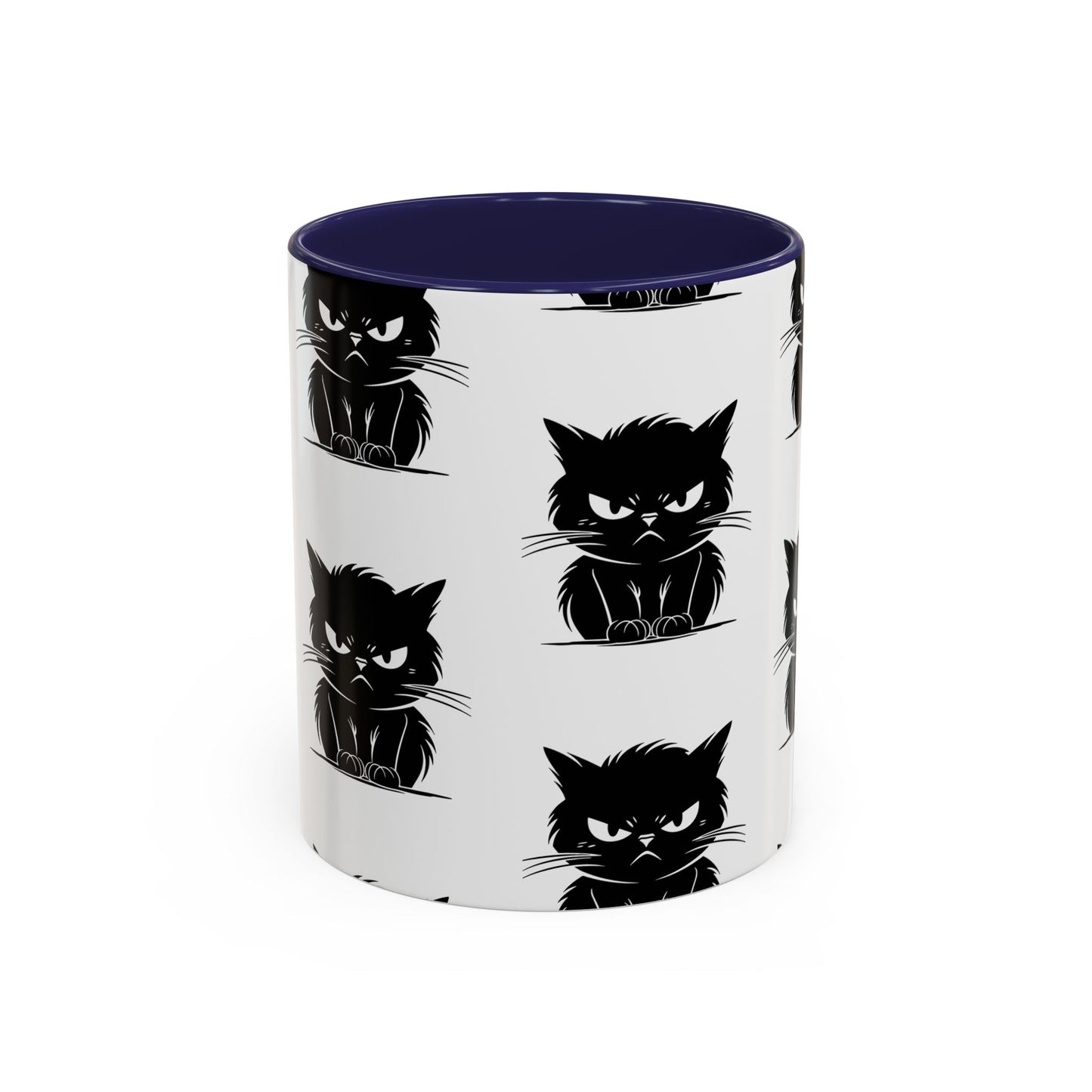 Angry Cat 2-Tone Coffee Mug