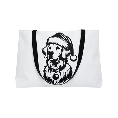 Santa Paws Golden Weekender Tote Bag