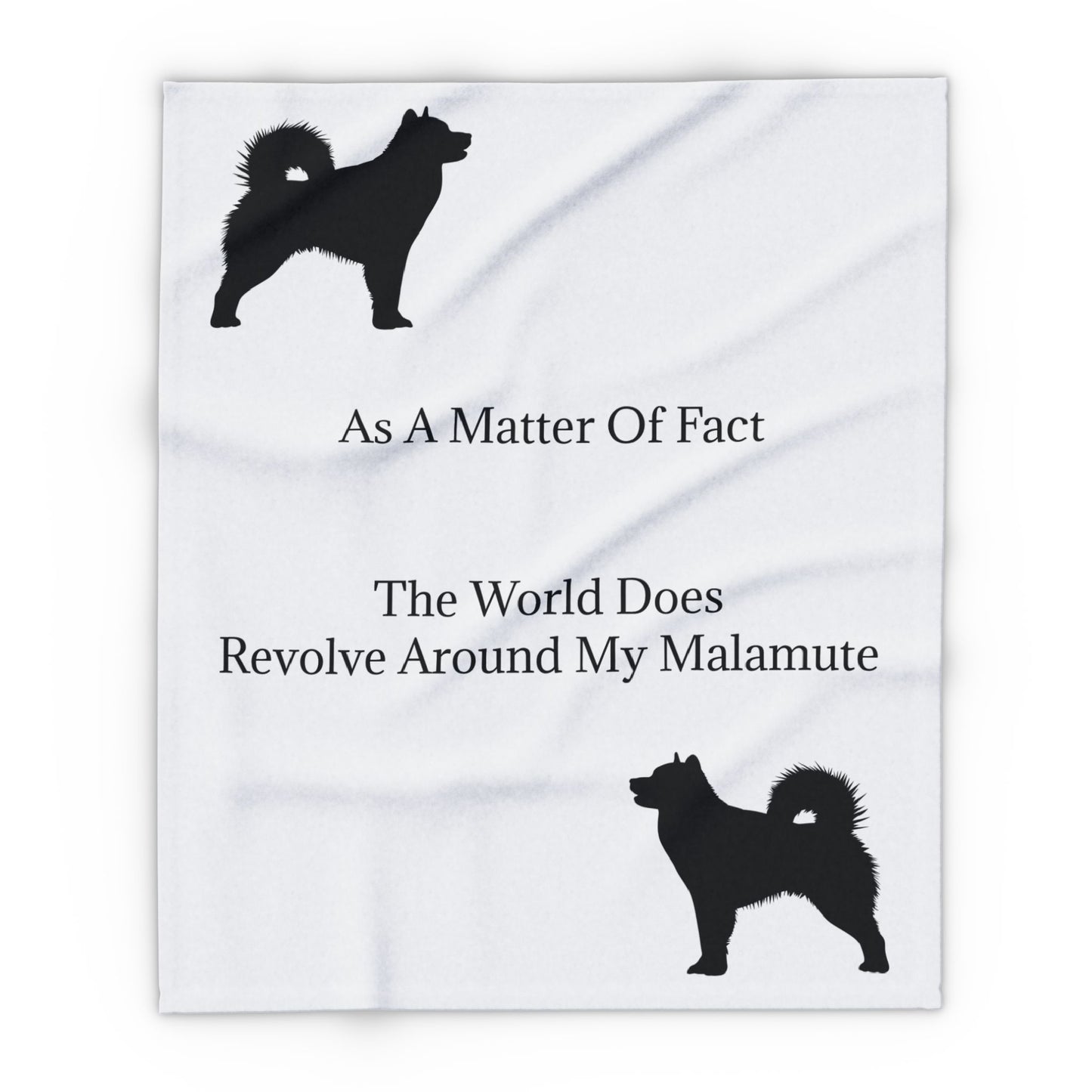 Matter Of Fact Malamute Arctic Fleece Blanket