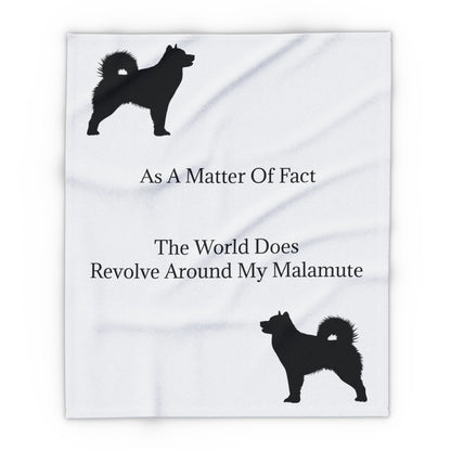 Matter Of Fact Malamute Arctic Fleece Blanket