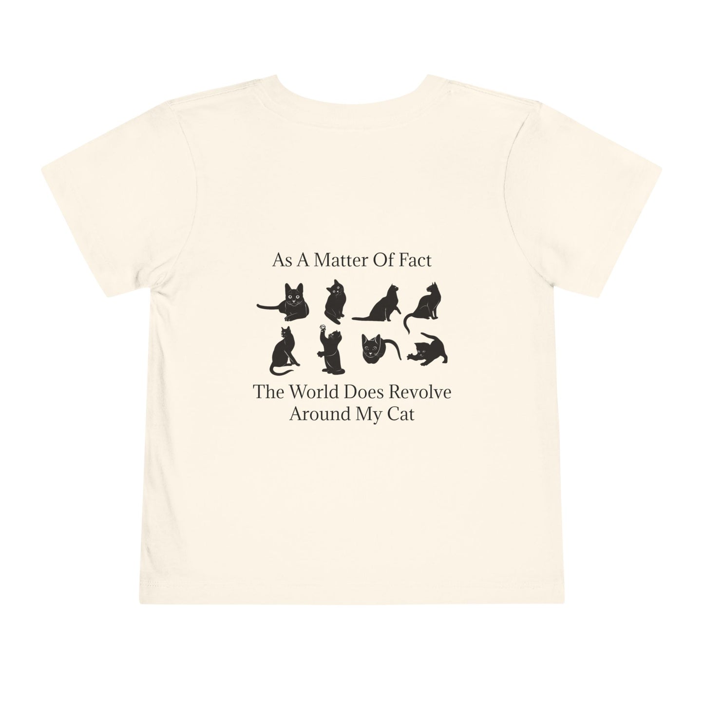 Matter Of Fact Cat Toddler Unisex Short Sleeve Crewneck Tee