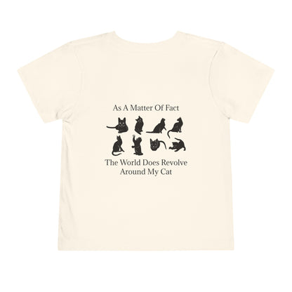 Matter Of Fact Cat Toddler Unisex Short Sleeve Crewneck Tee