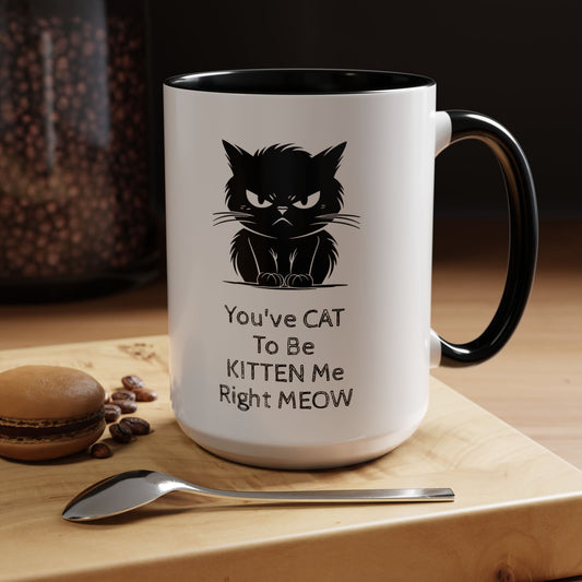 Kitten Me 2-Tone Coffee Mug