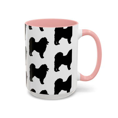 Samoyed Silhouette 2-Tone Coffee Mug
