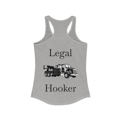Legal H**ker Heavy Tow Truck Women's Racerback Tank