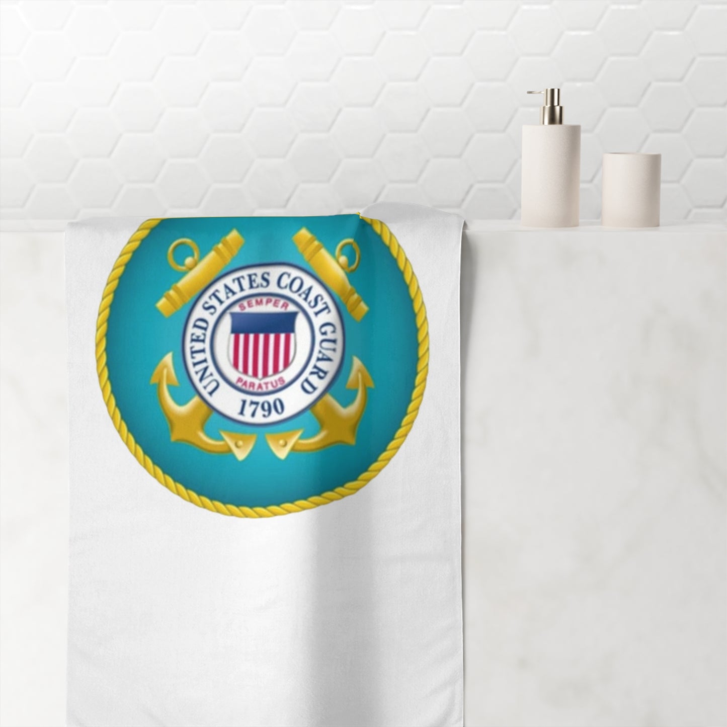US Coast Guard Mink-Cotton  Beach Towel