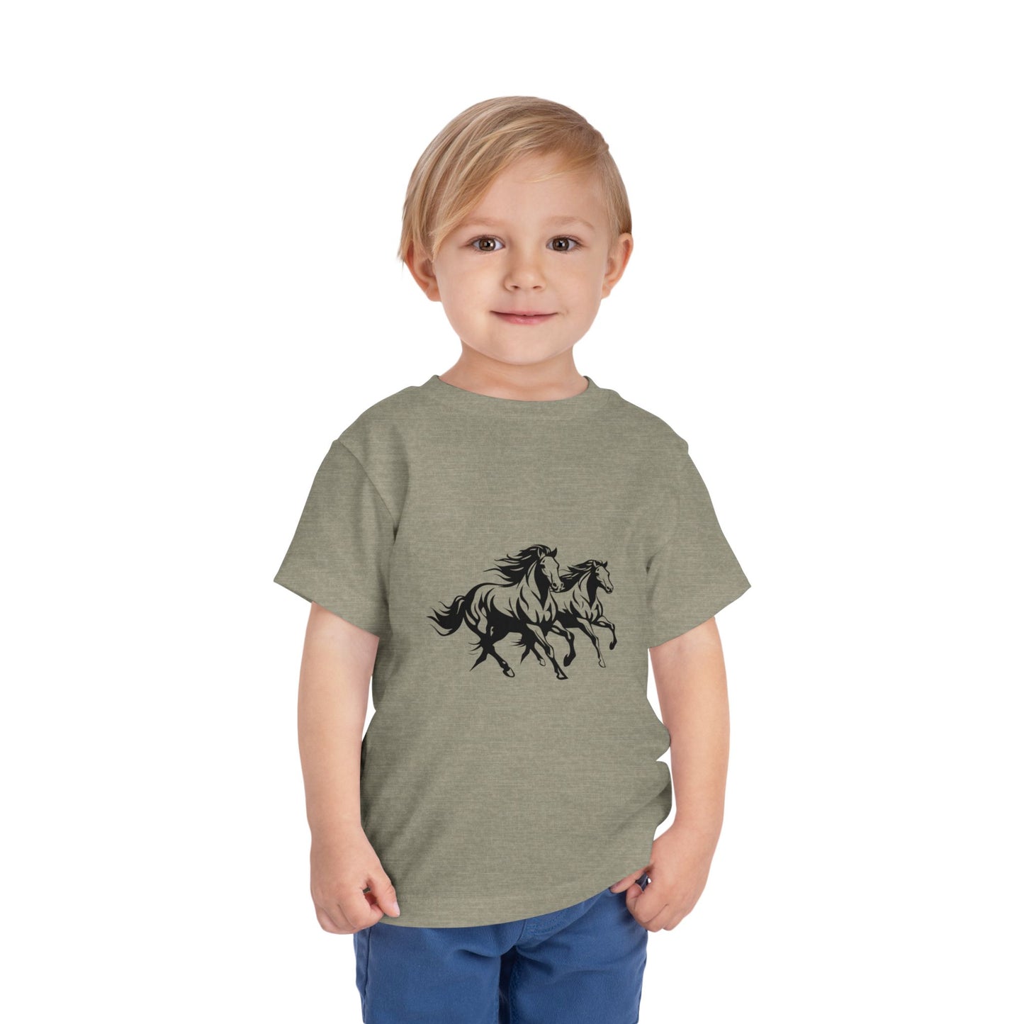 Horsin' Around Toddler Unisex Short Sleeve Crewneck Tee