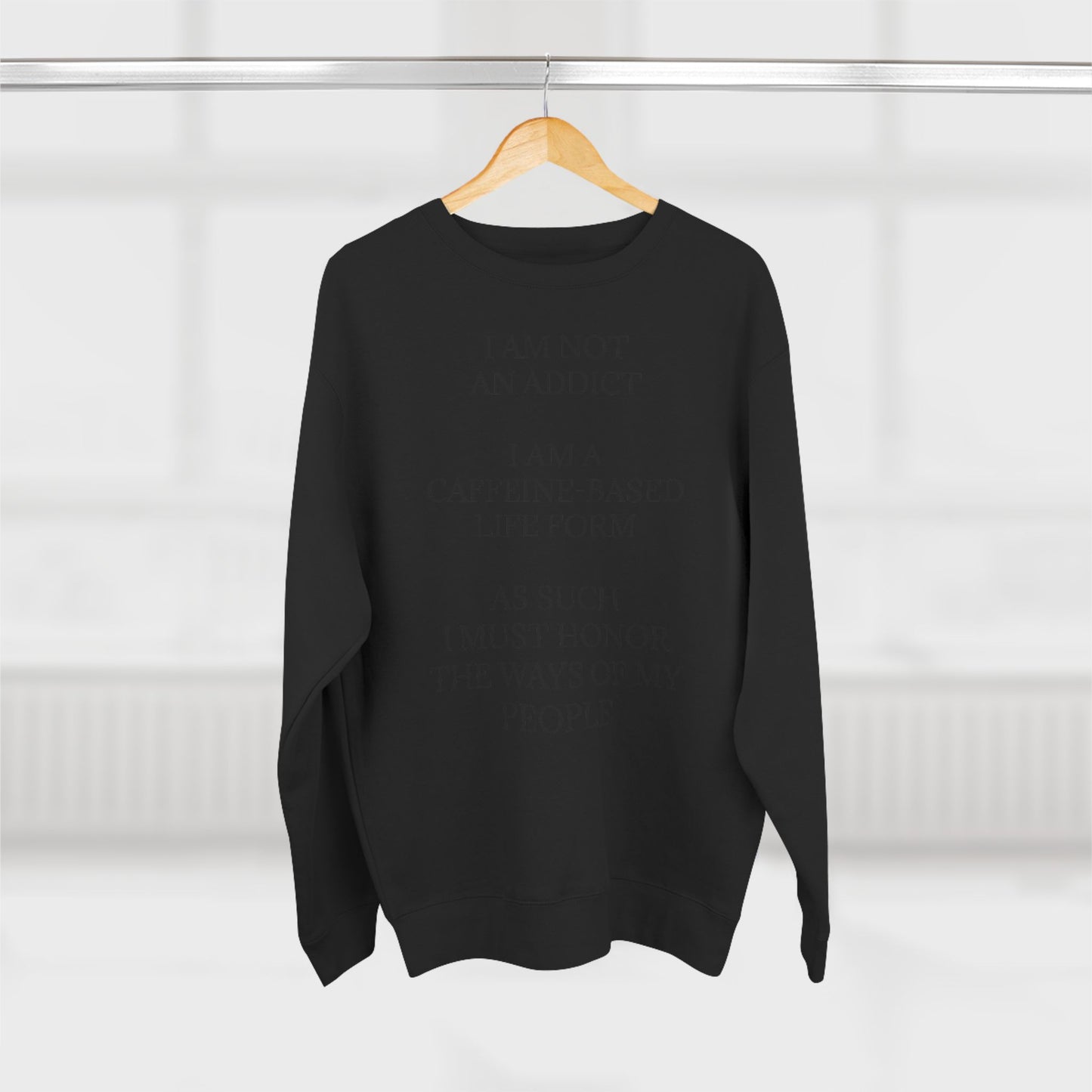 Not An Addict Unisex Crewneck Sweatshirt