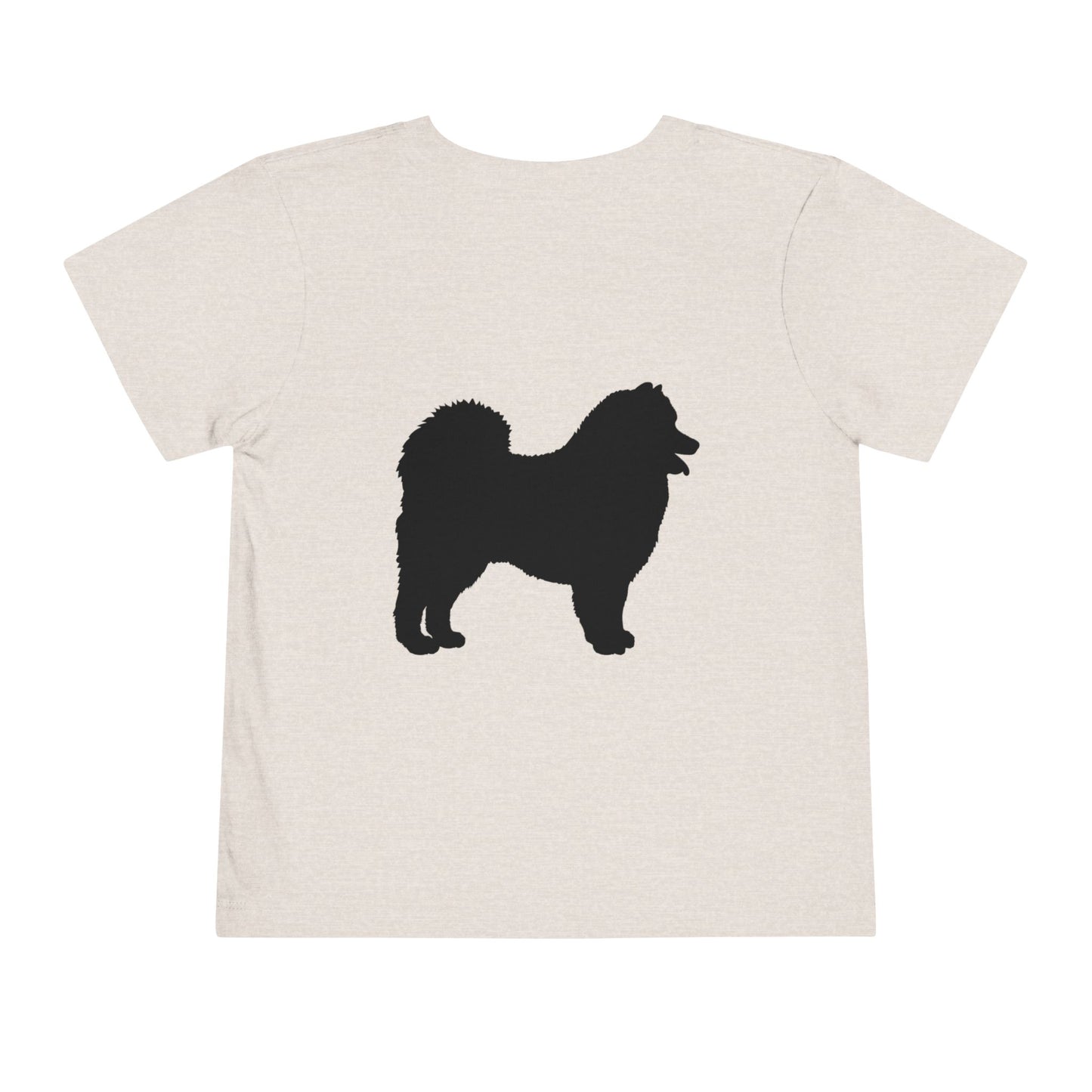 Samoyed Silhouette Toddler Unisex Short Sleeve Crewneck Tee