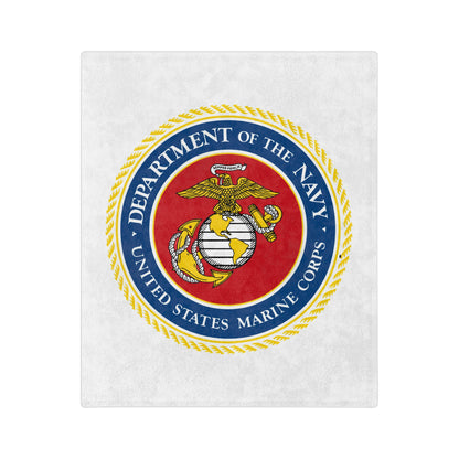 US Marine Corps Velveteen Microfiber Blanket