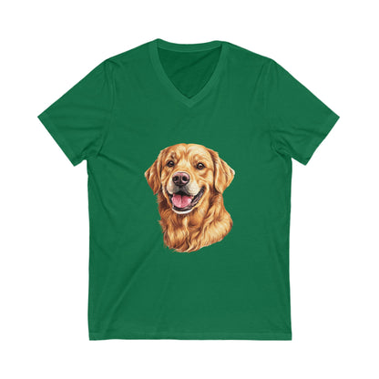 Golden Head Unisex Short Sleeve V-Neck Tee