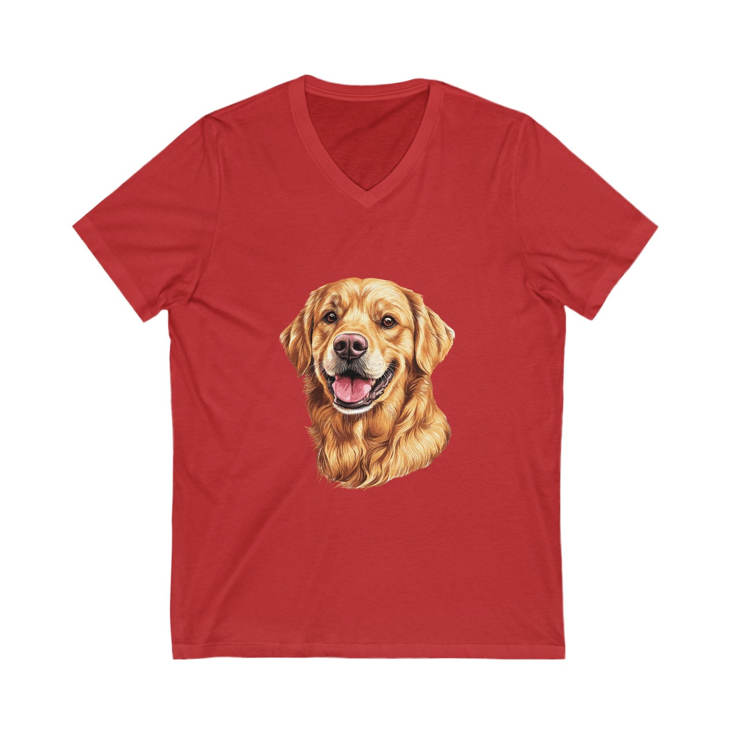 Golden Head Unisex Short Sleeve V-Neck Tee
