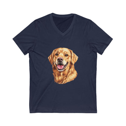 Golden Head Unisex Short Sleeve V-Neck Tee