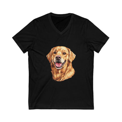 Golden Head Unisex Short Sleeve V-Neck Tee