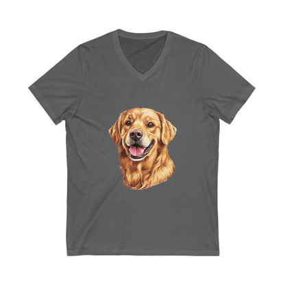 Golden Head Unisex Short Sleeve V-Neck Tee