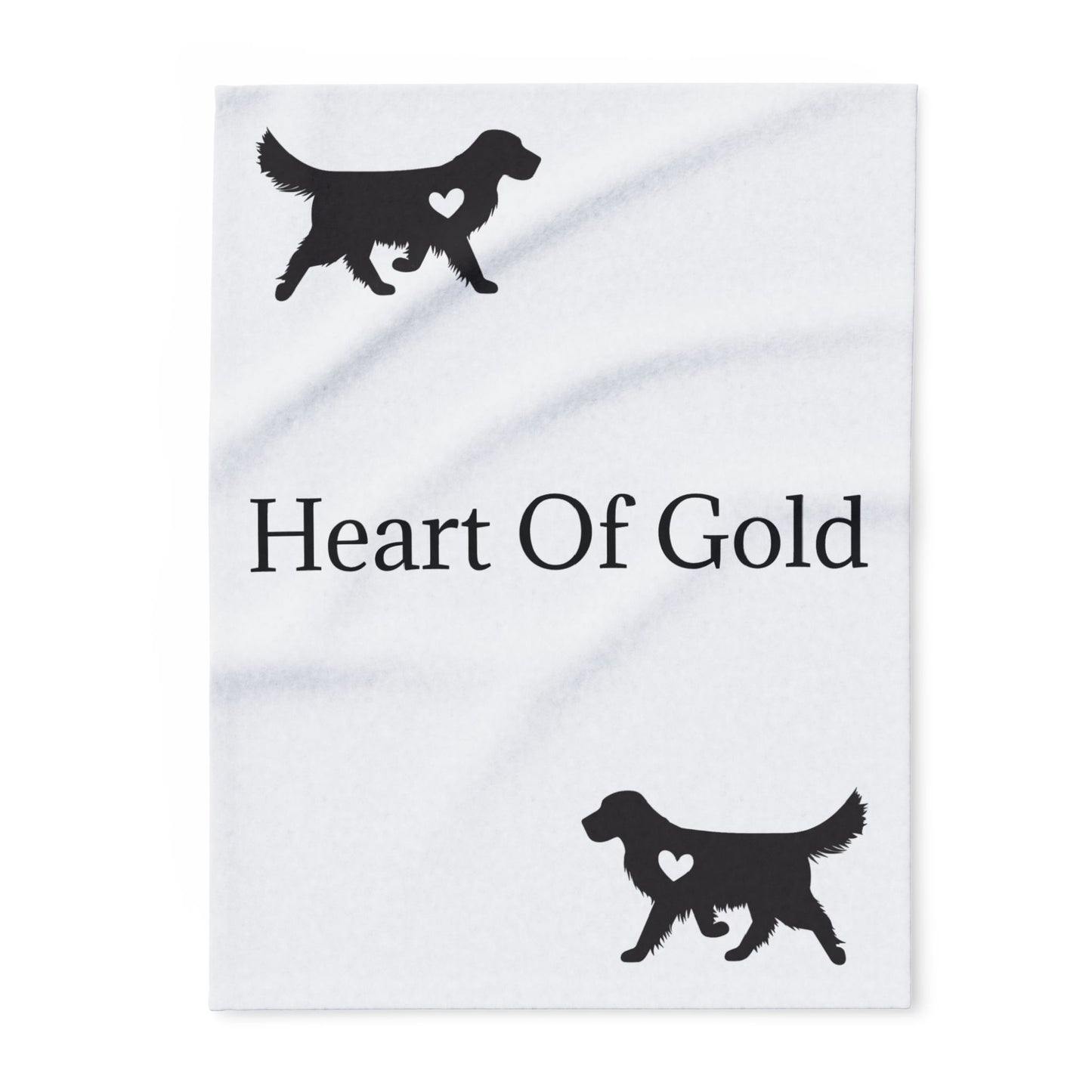 Heart Of Gold Arctic Fleece Blanket