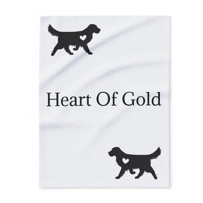 Heart Of Gold Arctic Fleece Blanket