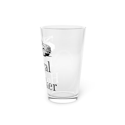 Legal H**ker Wheel Lift Tow Truck Drinking Glass