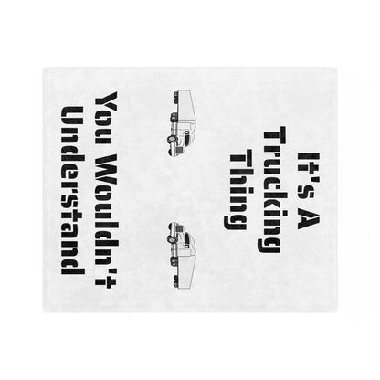Trucking Thing Velveteen Microfiber Blanket