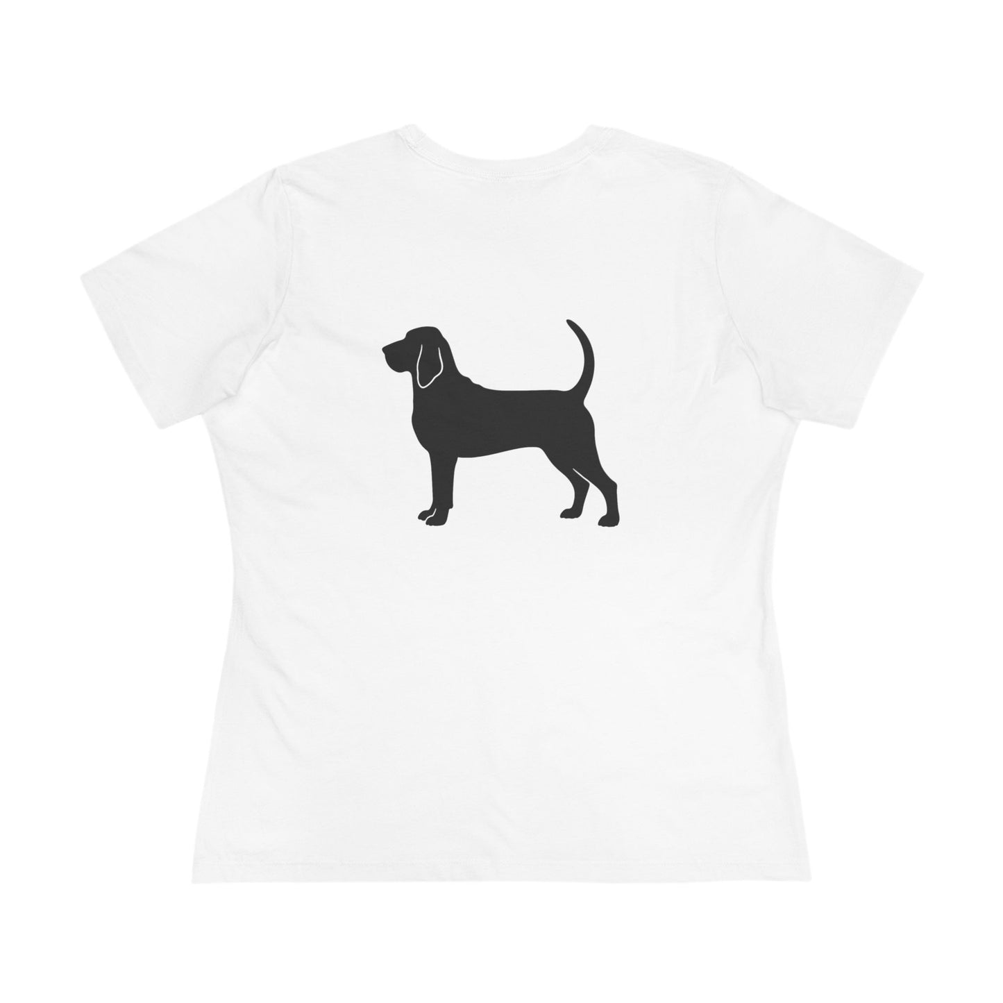Bloodhound  Silhouette Women's Short Sleeve Crewneck Tee