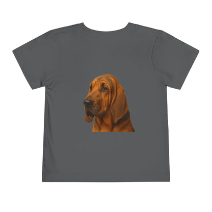 Bloodhound Head Toddler Unisex Short Sleeve Crewneck Tee