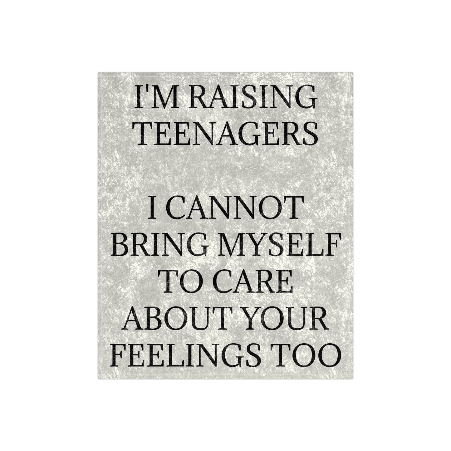 Raising Teenagers Velvet Blanket