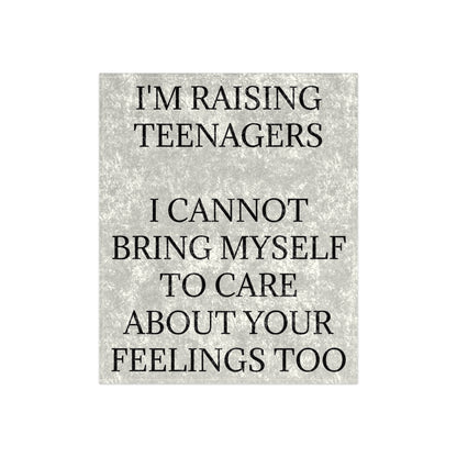 Raising Teenagers Velvet Blanket