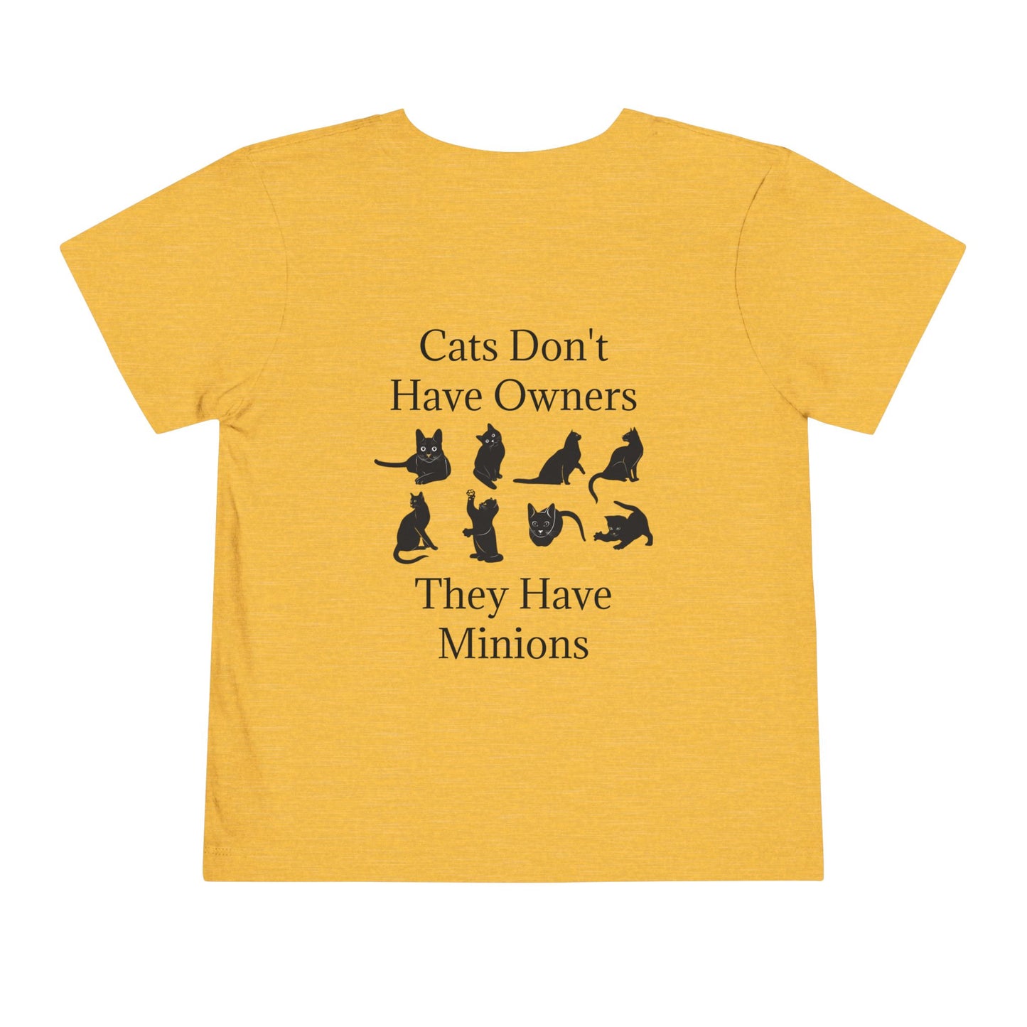 Cat Minions Toddler Unisex Short Sleeve Crewneck Tee