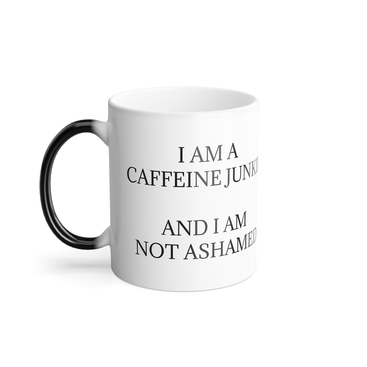 Caffeine Junkie Color Changing Mug