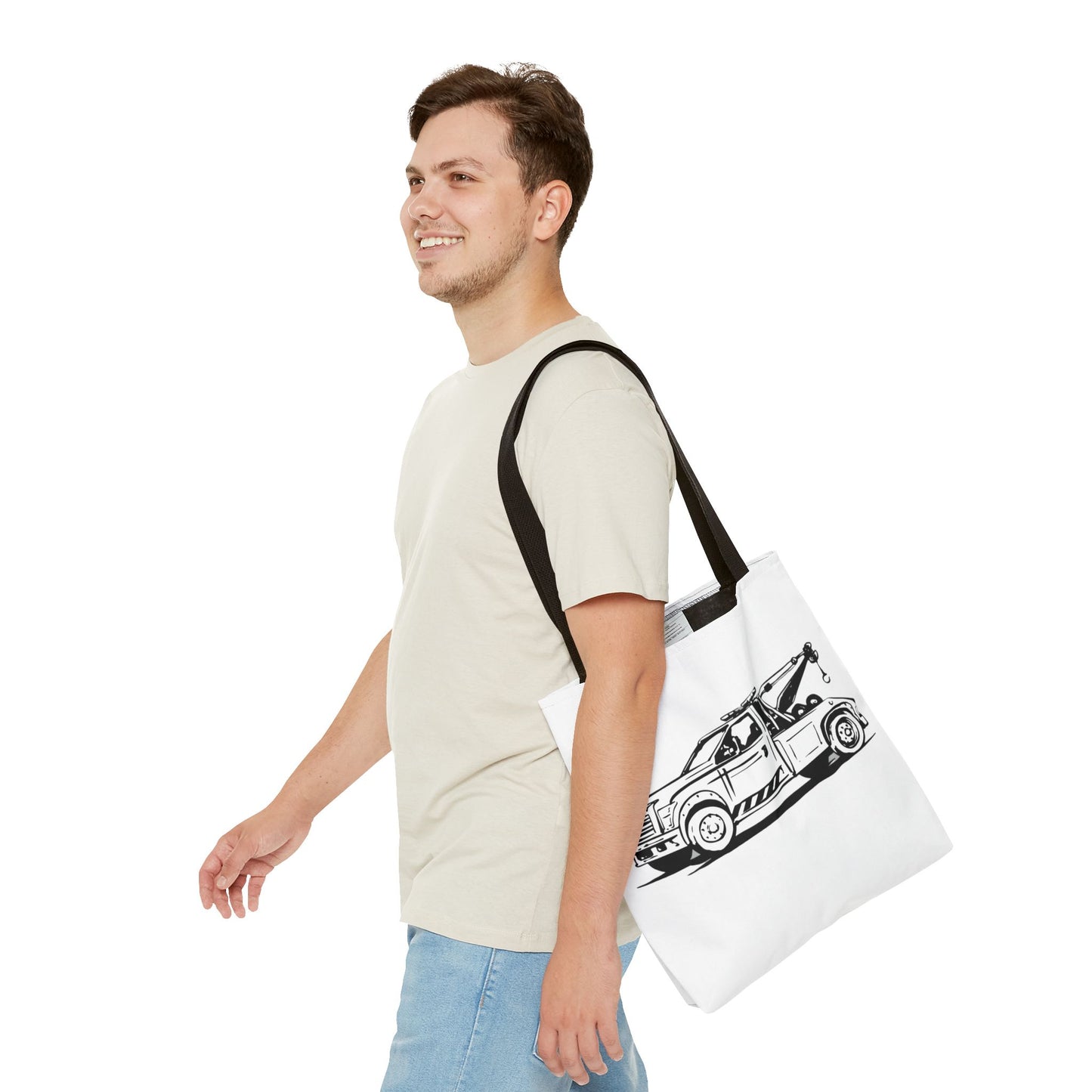 Wheel Lift Tow Truck Tote Bag