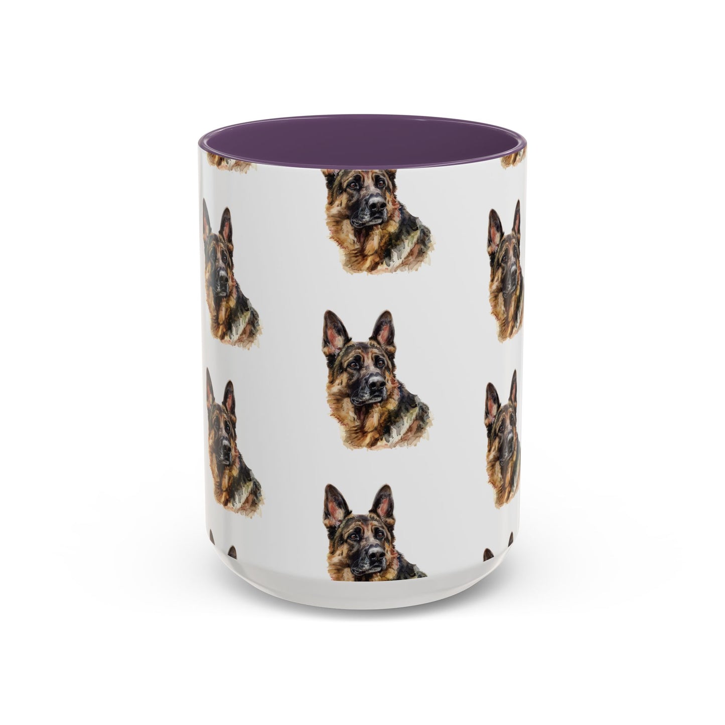 German Shepherd Head 2-Tone Coffee Mug
