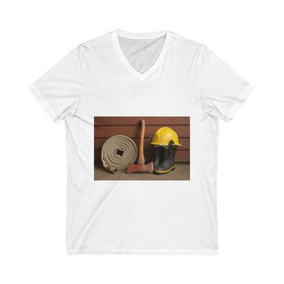 Fire/Rescue Appreciation Unisex Short Sleeve V-Neck Tee