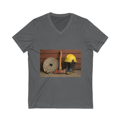 Fire/Rescue Appreciation Unisex Short Sleeve V-Neck Tee