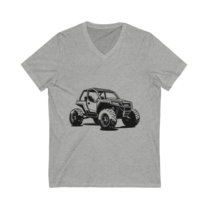 Off The Beaten Path Side By Side Unisex Short Sleeve V-Neck Tee