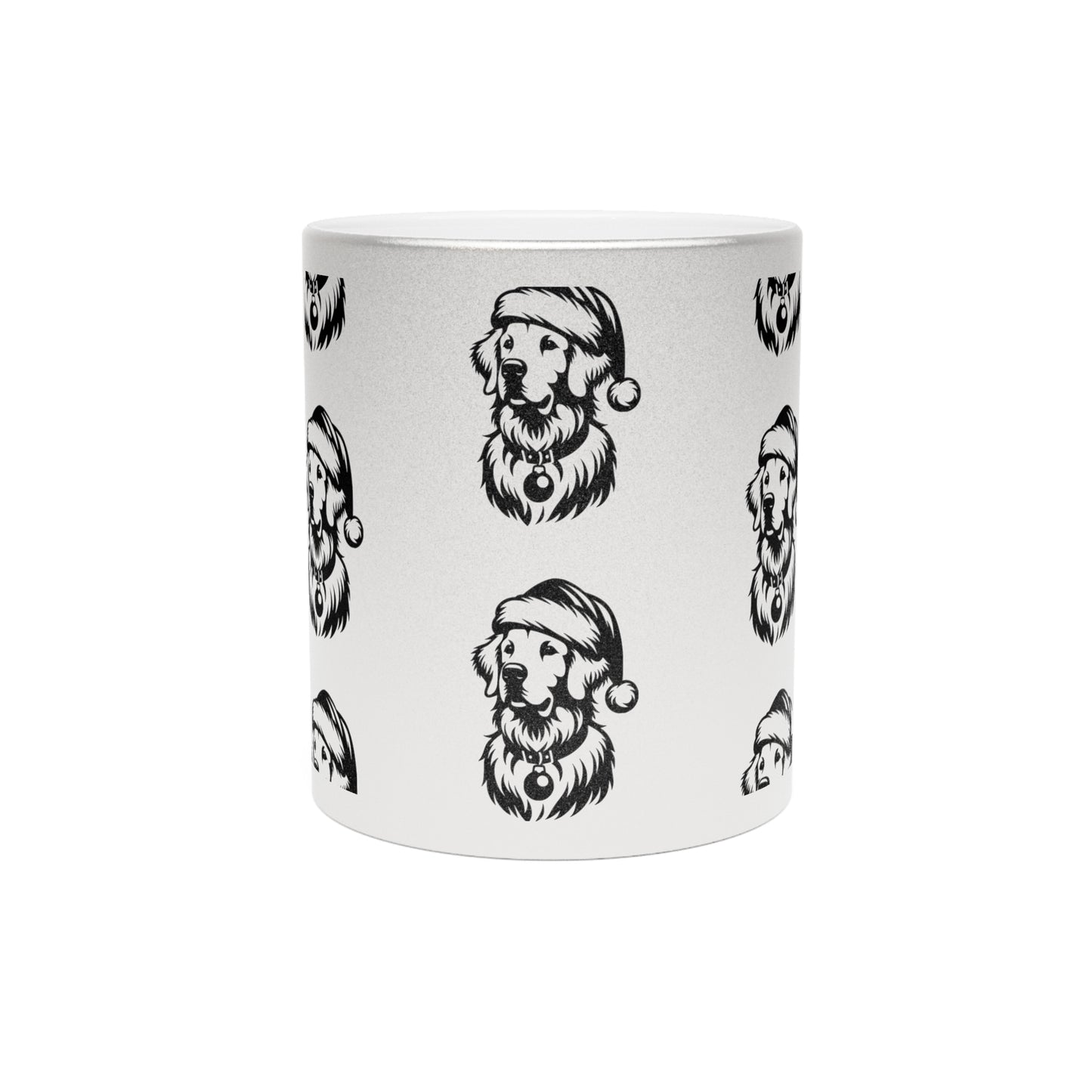 Santa Paws Golden Metallic Coffee Mug