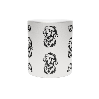 Santa Paws Golden Metallic Coffee Mug