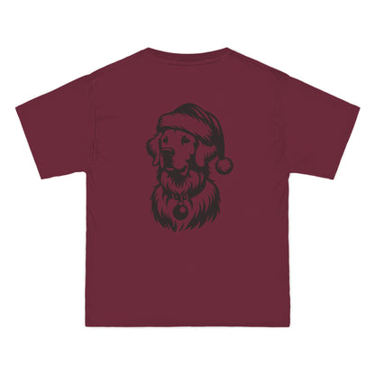 Santa Paws Golden Men's Short-Sleeve Crewneck Tee