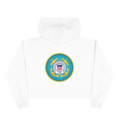 US Coast Guard Women's Crop Hoodie