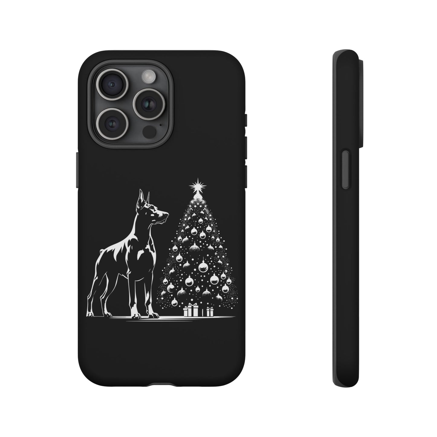 Doberman Christmas Tree iPhone Case