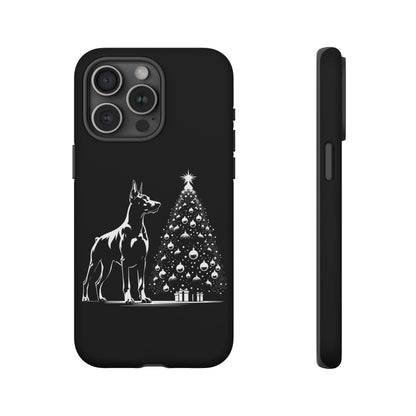 Doberman Christmas Tree iPhone Case