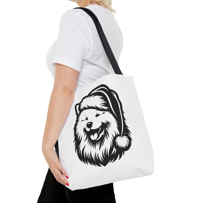 Santa Paws Samoyed Tote Bag
