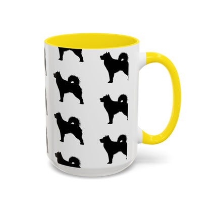 Malamute Silhouette 2-Tone Coffee Mug