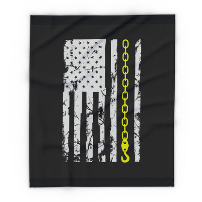 Thin Yellow Line Arctic Fleece Blanket