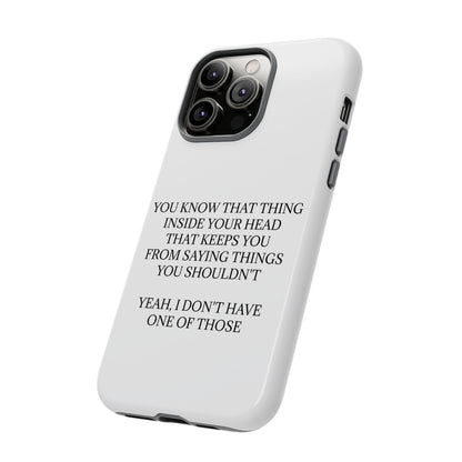 No Filter iPhone Case