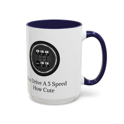 5 Speed How Cute 2-Tone Coffee Mug