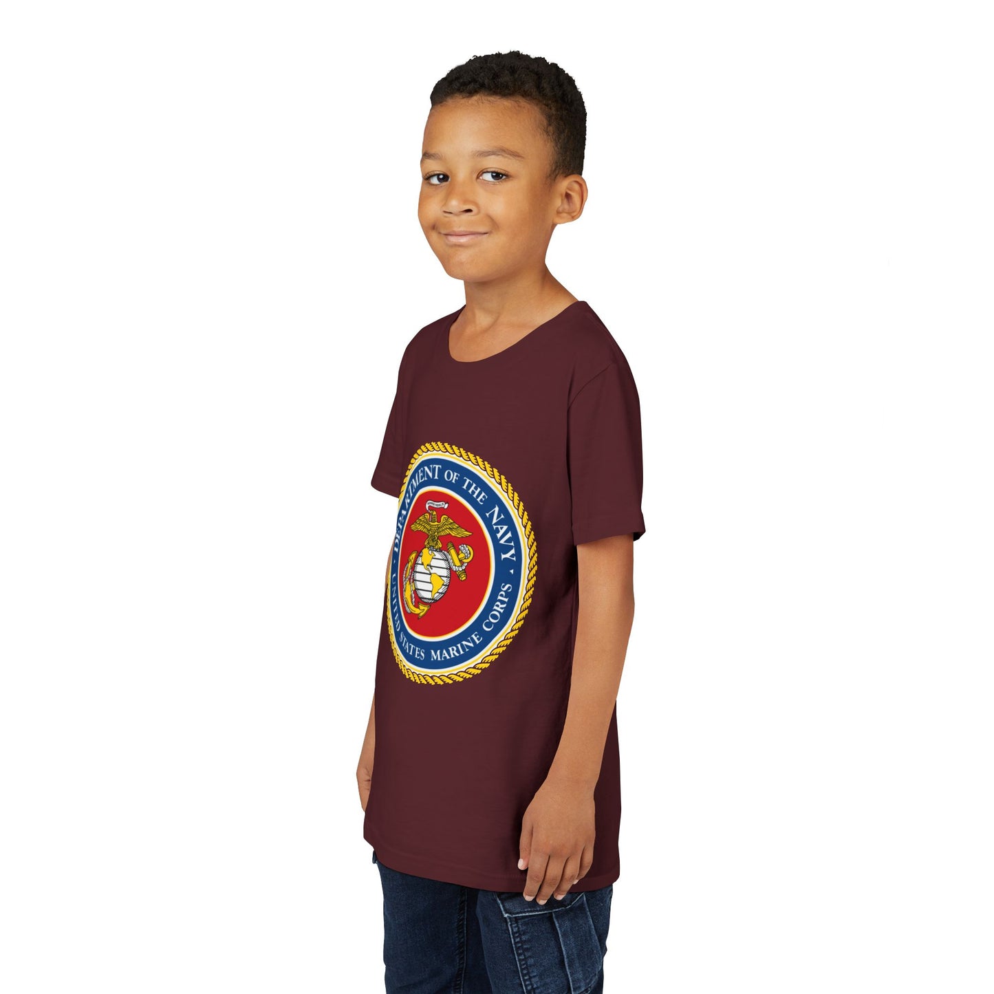 US Marine Corps Youth Unisex Short Sleeve Crewneck Tee